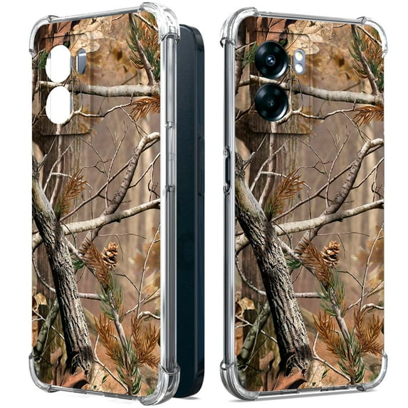 CoverON Phone Design For OnePlus Nord N300 5G Case, Clear Flexible Soft Rubber Slim TPU Cover, Camouflage