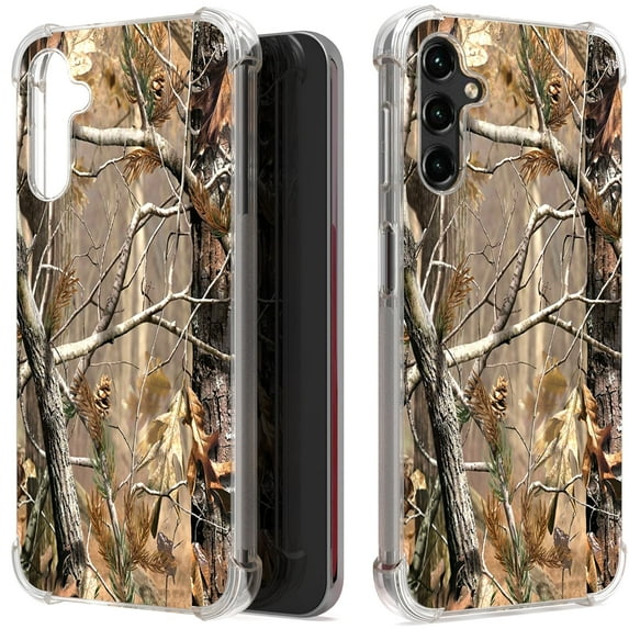 CoverON Phone Design For Samsung Galaxy A14 5G Case, Clear Flexible Soft Rubber Slim TPU Cover, Camouflage