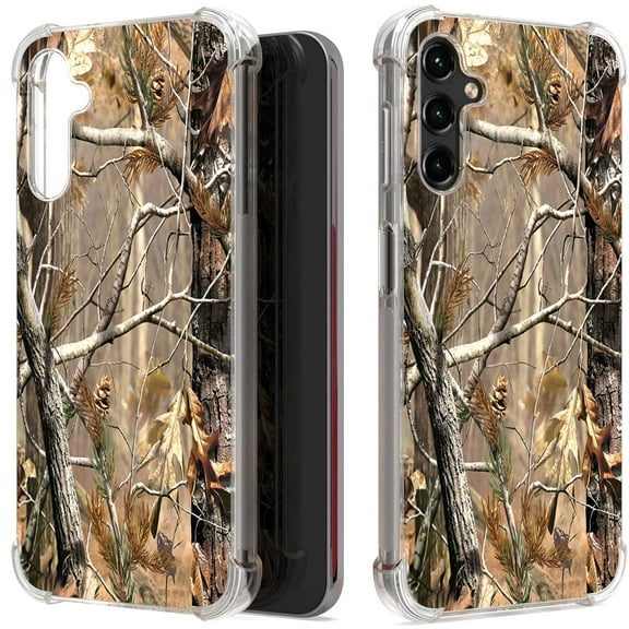 CoverON Phone Design For Samsung Galaxy A14 5G Case, Clear Flexible Soft Rubber Slim TPU Cover, Camouflage