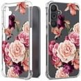 thumbnail image 1 of CoverON Phone Design For Samsung Galaxy A55 5G Case, Clear Flexible Soft Rubber Slim TPU Cover, Peony Flower, 1 of 7