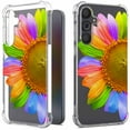 thumbnail image 1 of CoverON Phone Design For Samsung Galaxy A55 5G Case, Clear Flexible Soft Rubber Slim TPU Cover, SunFlower, 1 of 7