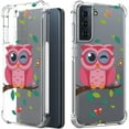 thumbnail image 1 of CoverON Phone Design For Samsung Galaxy S21 FE Case, Clear Flexible Soft Rubber Slim TPU Cover, Owl, 1 of 8