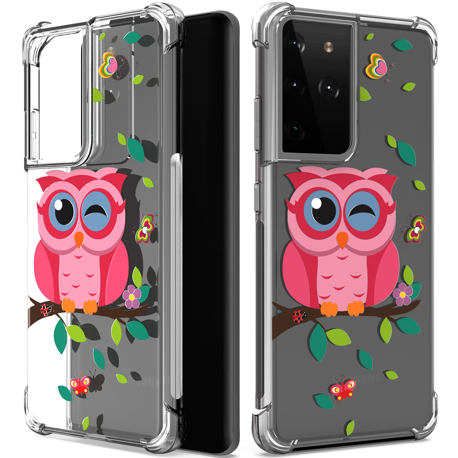 CoverON Phone Design For Samsung Galaxy S21 Ultra 5G Case, Clear