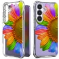 thumbnail image 1 of CoverON Phone Design For Samsung Galaxy S25 Case, Clear Flexible Soft Rubber Slim TPU Cover, SunFlower, 1 of 8