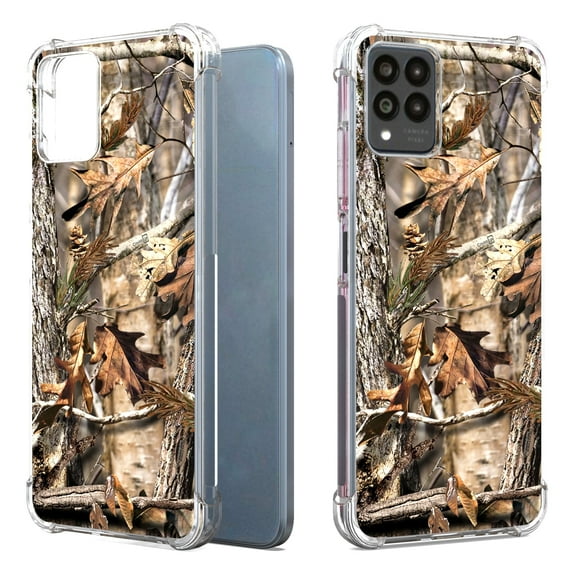CoverON Phone Design For T-Mobile Revvl 6 Pro 5G Case, Clear Flexible Soft Rubber Slim TPU Cover, Camo