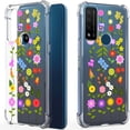 thumbnail image 1 of CoverON Phone Design For TCL 20 R 5G / TCL Bremen Case, Clear Flexible Soft Rubber Slim TPU Cover, Flower Garden, 1 of 8