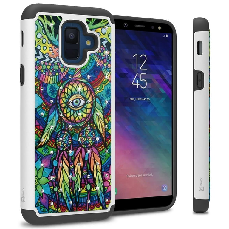 CoverON Samsung Galaxy A6 2018 Case, Aurora Series Rhinestone