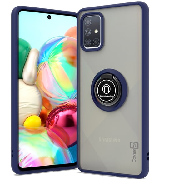 CoverON Samsung Galaxy A71 Case with Magnetic Car Mount Compatible Ring Holder Kickstand Phone Cover - Dynamic Series