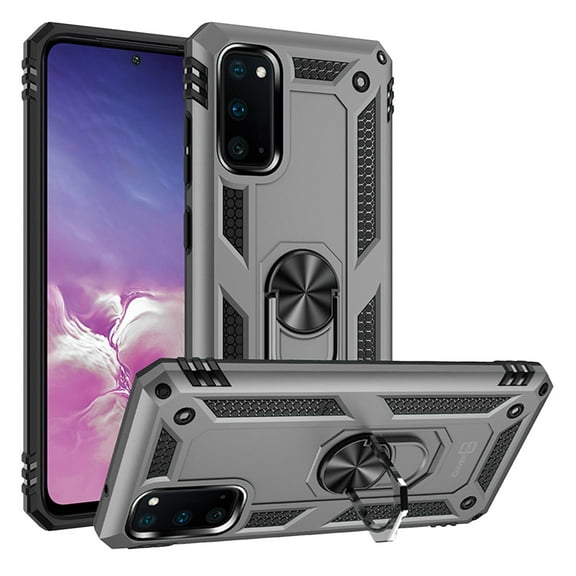 CoverON Samsung Galaxy S20 Case with Magnetic Car Mount Compatible Ring Holder Kickstand Phone Cover - Resistor Series