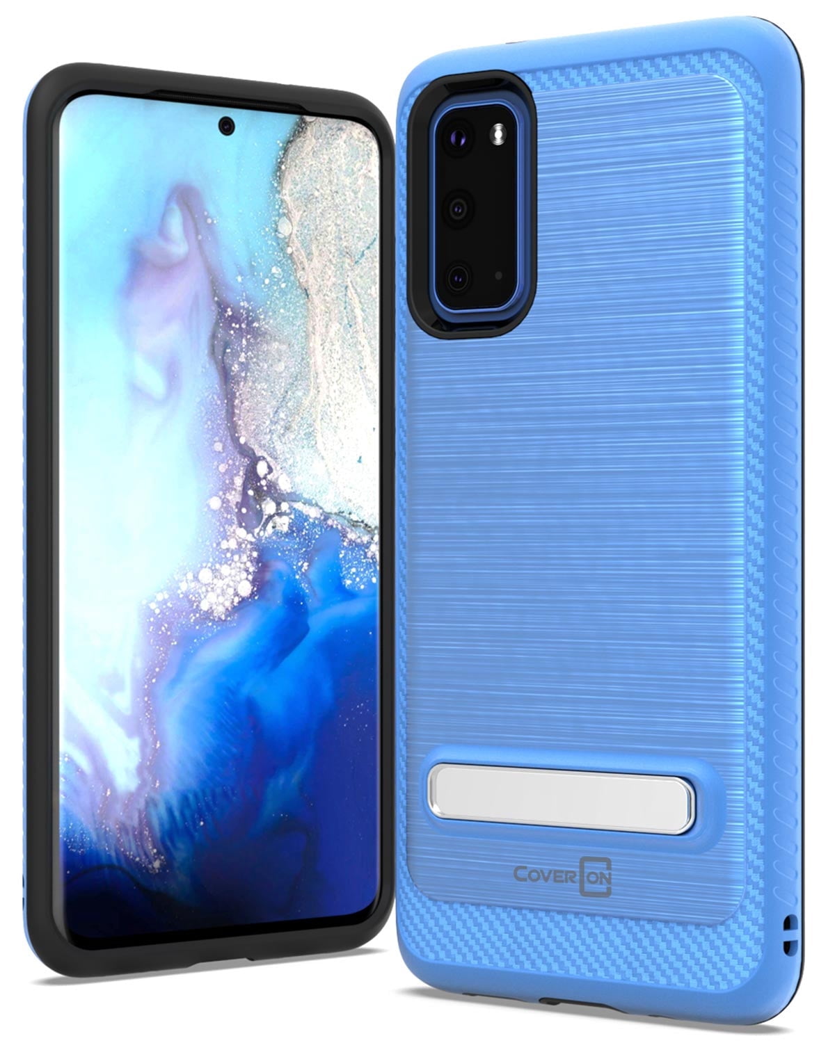 CoverON Samsung Galaxy S20 Case with Magnetic Metal Kickstand Protective Hybrid Phone Cover - SleekStand Series