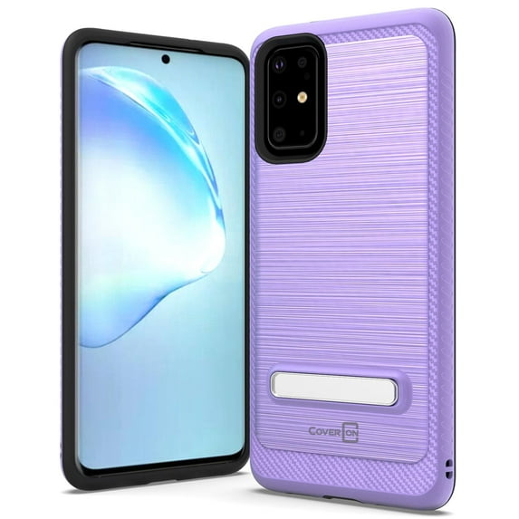 CoverON Samsung Galaxy S20 Plus Case with Magnetic Metal Kickstand Protective Hybrid Phone Cover - SleekStand Series