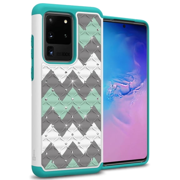 CoverON Samsung Galaxy S20 Ultra Case, Aurora Series Rhinestone Phone Cover