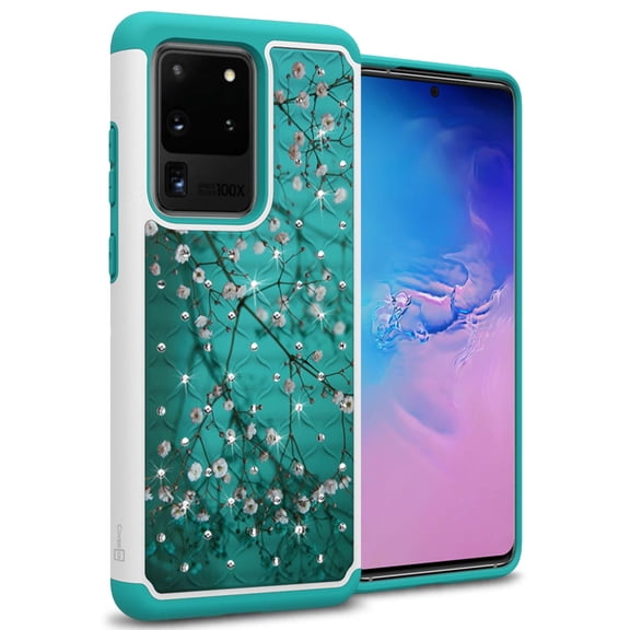 CoverON Samsung Galaxy S20 Ultra Case, Aurora Series Rhinestone Phone Cover