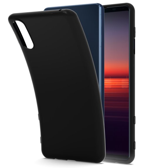 CoverON Sony Xperia 5 II Case, FlexGuard Series Soft Flexible Slim Lightweight Fit TPU Minimal Phone Cover, Black