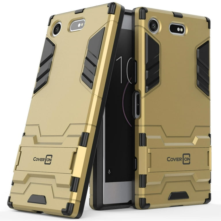 スマートフォン本体 good as new. complete box and cover case CoverON Sony Xperia XZ1 Compact Case, Shadow Armor Series