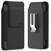 CoverON Holster for Google Pixel 10 9 Pro XL 9a / 8 Pro 7 Pro 6 Pro / Pixel 7 6 5A 4A 4 XL, Phone Case Belt Clip Magnetic Close Vertical Leather Pouch (Fits with Otterbox or any Case on)