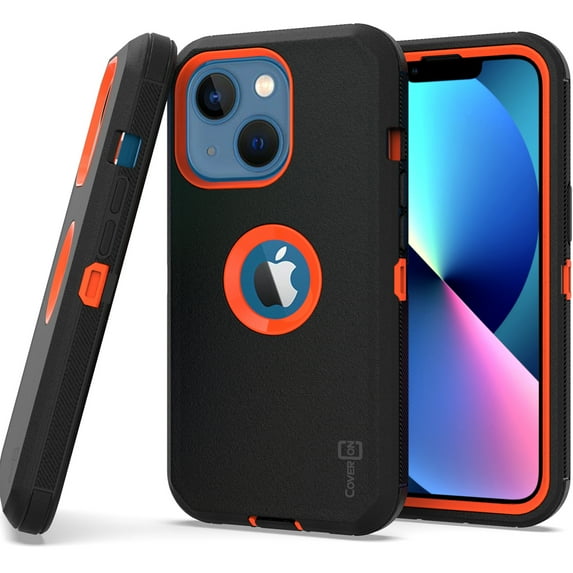 CoverON for Apple iPhone 13 Mini Case, Military Grade Heavy Duty Full Body Phone Cover - Black