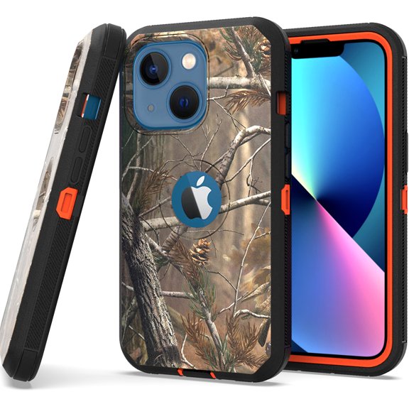 CoverON for Apple iPhone 13 Mini Case, Military Grade Heavy Duty Full Body Phone Cover, Camo