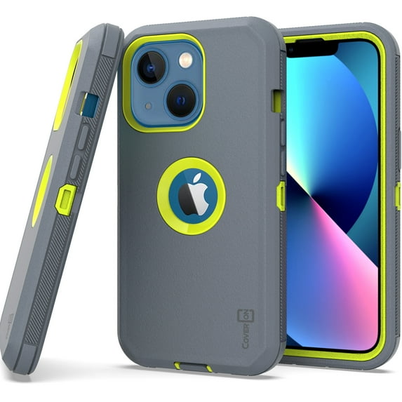 CoverON for Apple iPhone 13 Mini Case, Military Grade Heavy Duty Full Body Phone Cover - Gray