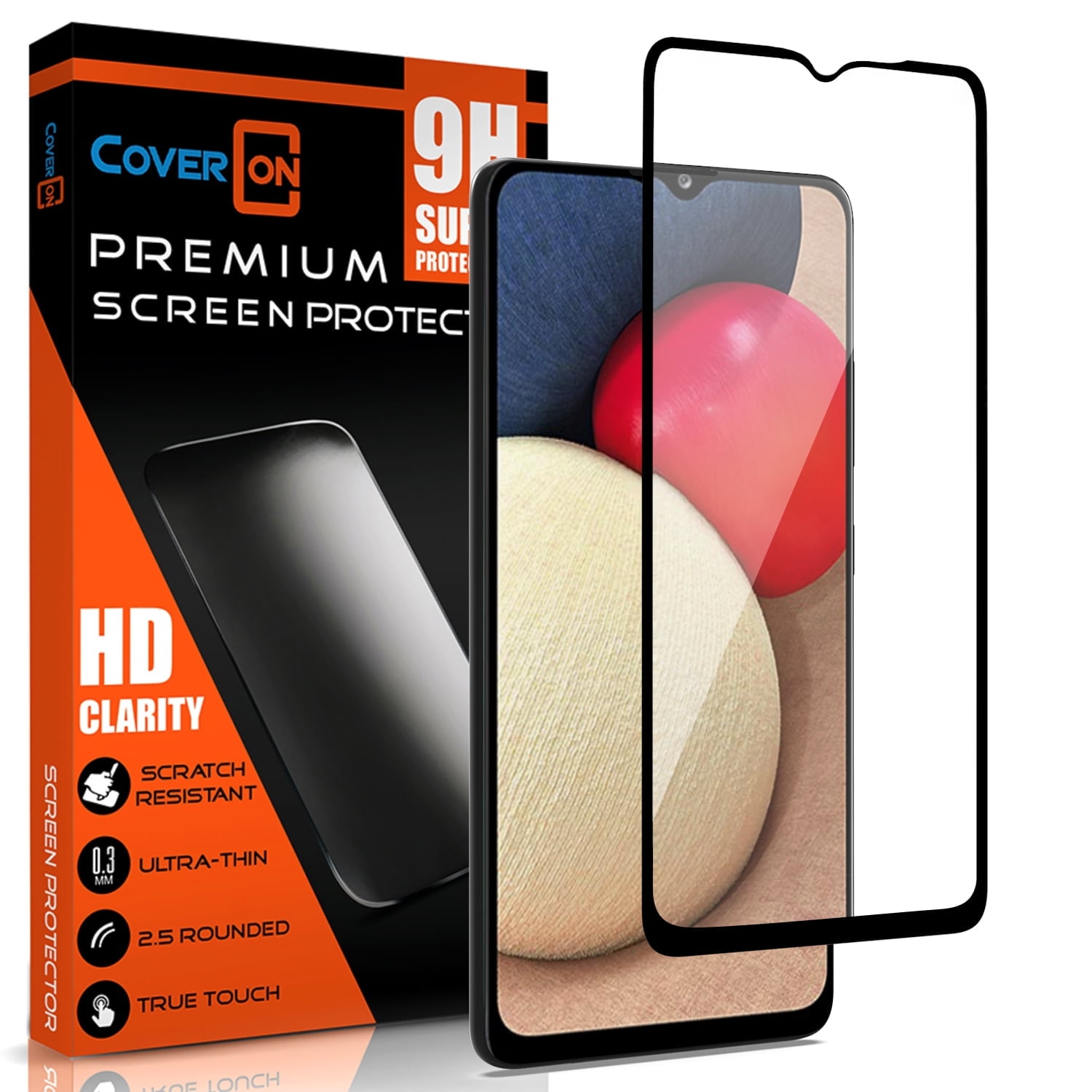 CoverON for Samsung Galaxy A02S Screen Protector Tempered Glass - 98% ...