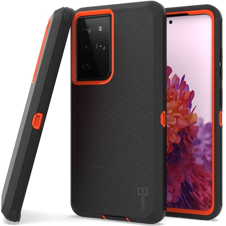 CoverON Samsung Galaxy S21 Ultra 5G Case, Heavy Duty Full Body