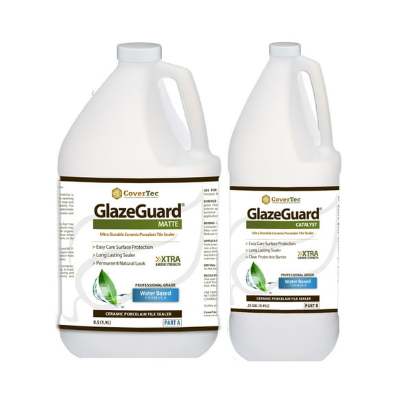 CoverTec GlazeGuard Matte Ceramic & Porcelain Tile Sealer, 0.75 Gal