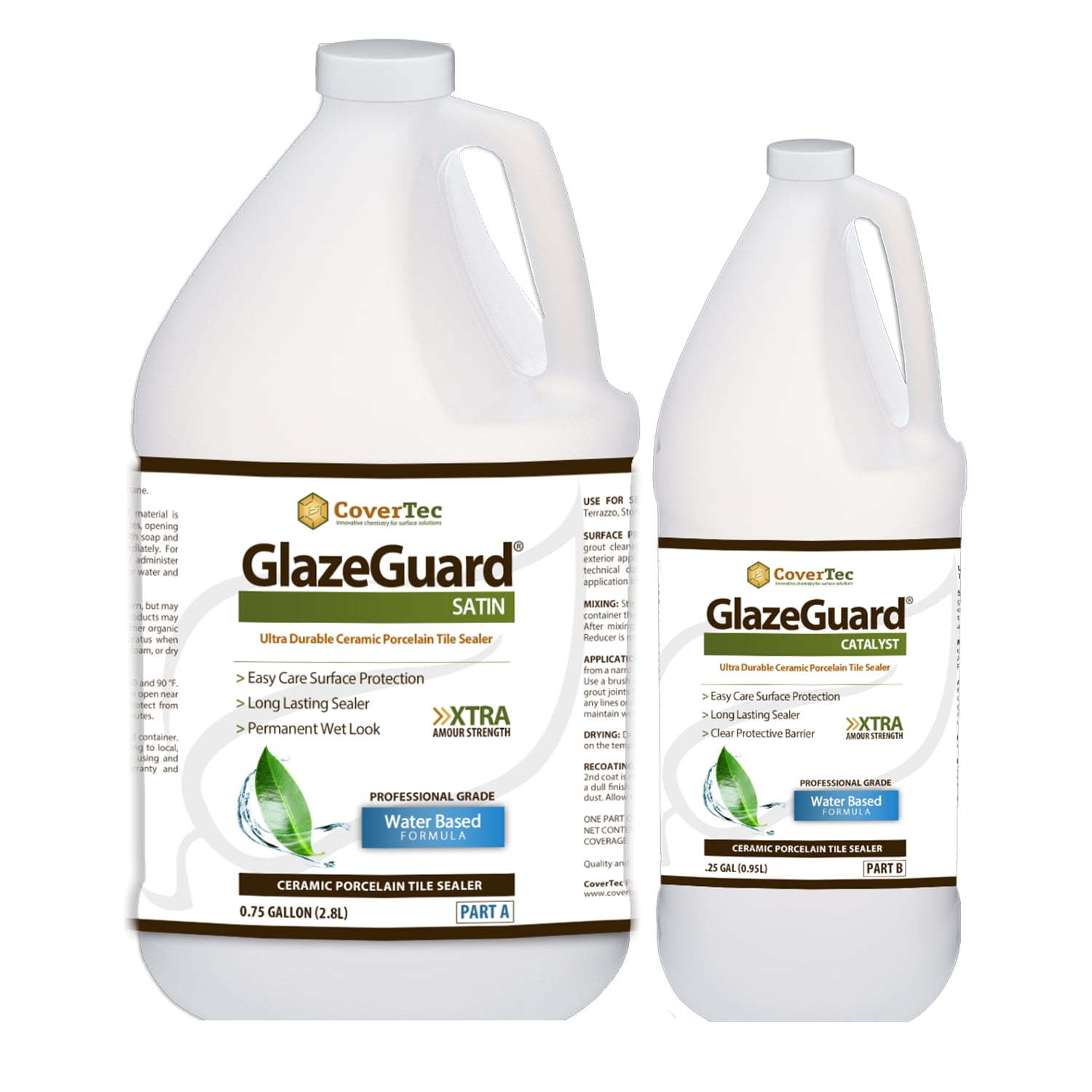 CoverTec GlazeGuard Satin Ceramic & Porcelain Tile Sealer, 1.0 Gal