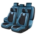 thumbnail image 1 of Coverado Black&Blue Car Seat Covers Full Set, Faux Leather Seat Protectors with Embossed Grains, Front and Back Auto Cushions Universal Fit Most Cars, Sedans, SUVs and Trucks, 1 of 9