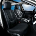 thumbnail image 1 of Coverado Black Car Seat Covers Front, Waterproof Faux Leather Auto Seat Protectors with Lumbar Support, Luxury Automotive Interior Accessories Universal Fit Most Cars SUV Trucks, 1 of 7
