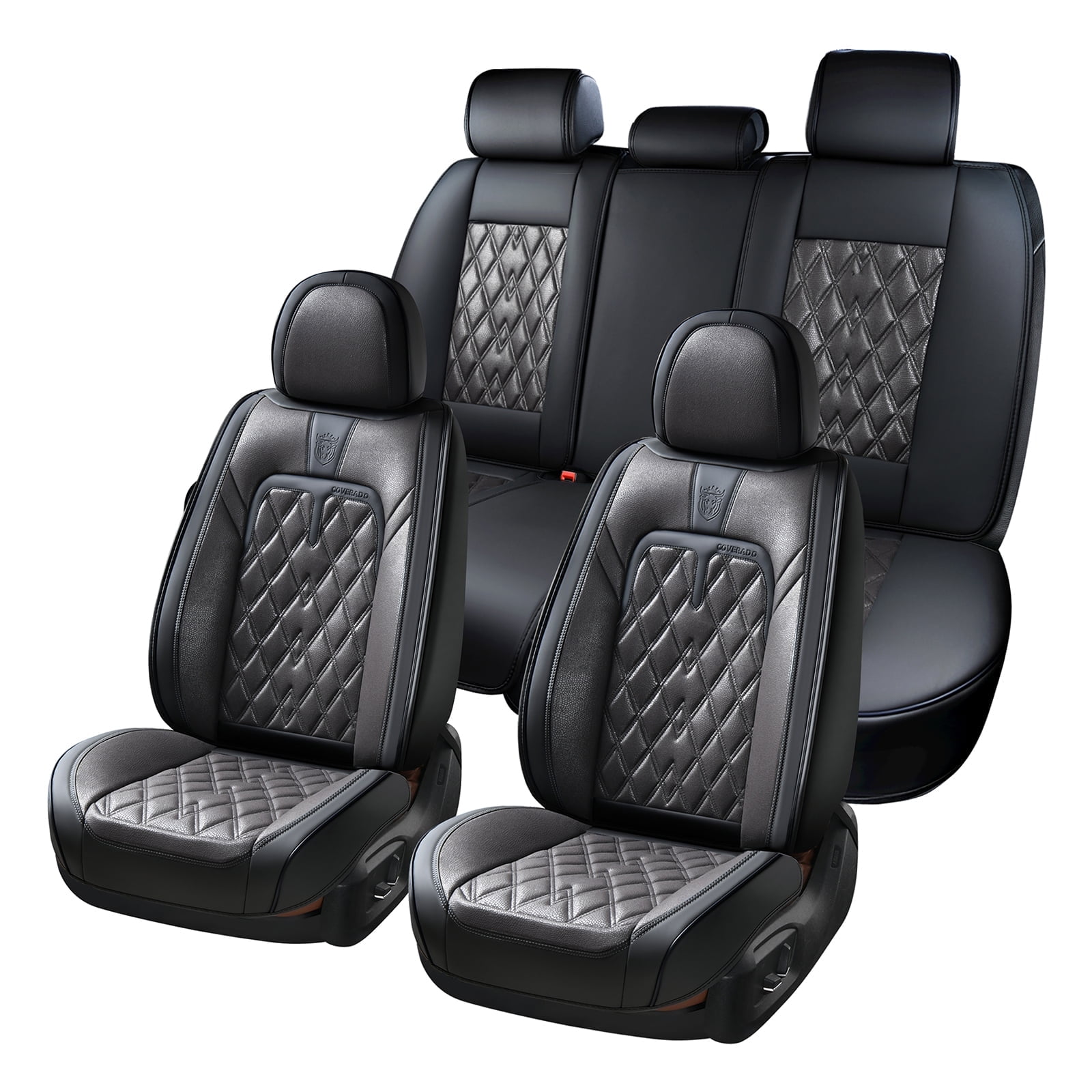 Coverado Black Front and Back Car Seat Covers, Philippines Ubuy