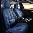 thumbnail image 1 of Coverado Blue Front Car Seat Covers, Stylish Waterproof Premium Leather Automotive Seat Protectors, Airbag Compatible Auto Interior Accessories Universal Fit for Most Cars SUV Pick-up Trucks, 1 of 5