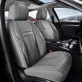 thumbnail image 1 of Coverado Car Seat Cover, Front Premium Leather Seat Protectors, Modern Cushion Universal Fit for Most Cars, Gray, 1 of 7