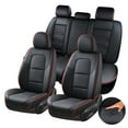 thumbnail image 1 of Coverado Car Seat Covers Full Set, Breathable Faux Leather Seat Protectors, Comfortable&Durable, Auto Cushion Universal Fit for Most Cars, Redline, 1 of 9