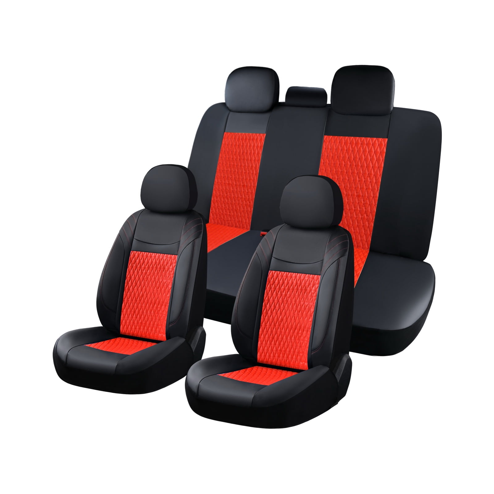 Coverado Car Seat Covers Set, 11 Pieces Full Set Universal Front and