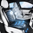 thumbnail image 1 of Coverado Cooling Car Seat Cover, 2 Powerful Turbo Fans Ventilated Seat Cushion for Summer, 3-Speed Temperature Adjustable Universal Fit for Car SUV Truck, Carbon Fiber Black, 1 of 8