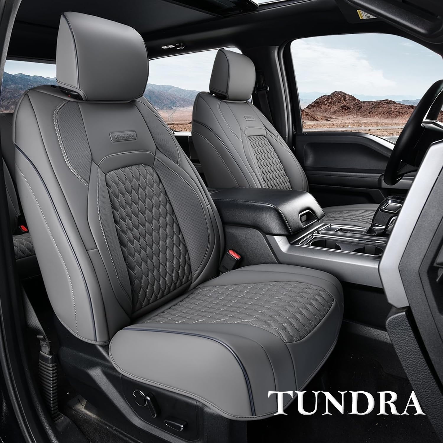 Coverado Custom Fit Tundra Car Seat Covers, Full Set Waterproof Auto