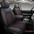 thumbnail image 1 of Coverado Custom Fit Tundra Seat Covers, 5 Seats Waterproof Leather Car Custom Seat Protectors Auto Interior Fit 2007-2021 Toyota Tundra Crew/Crewmax Cab, Red, 1 of 9