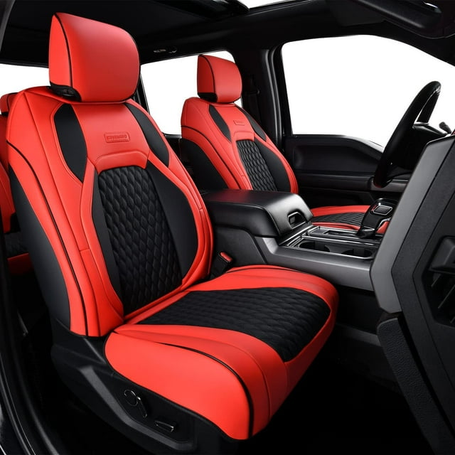 Coverado Ford F250 Front Seat Cover, Ford F150 Accessories Red Car Seat