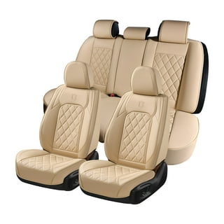  Coverado Car Seat Covers Full Set, Car Seat Protectors Leather Seat  Covers for Cars, Automotive Seat Covers Car Accessories Universal Fit for  Most Sedans SUV Pick-up Truck(Blue&Beige) : Automotive