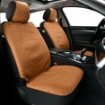 thumbnail image 1 of Coverado Front Car Seat Covers 2 Seats, Waterproof Canvas Seat Protectors for Car Seat Cushions for Kids & Dogs, Universal Fit Most Cars SUV Trucks, Khaki, 1 of 6