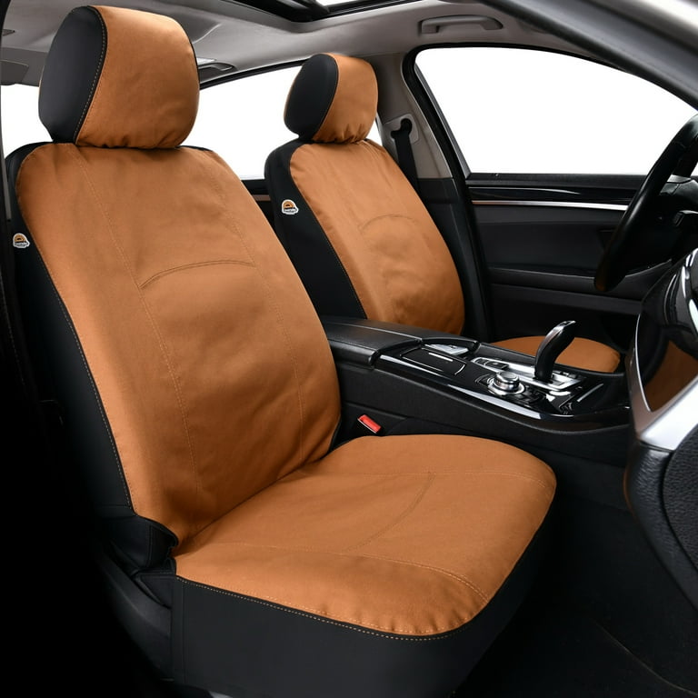 Coverado Universal 2pc Car Seat Covers, Canvas Protectors for SUV