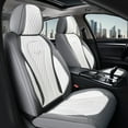 thumbnail image 1 of Coverado Front Car Seat Covers, Premium Leather Driver Passenger Seat Protectors, Luxury Auto Interior Cushions Universal Fit for Most Cars, SUVs and Trucks, Gray&White, 1 of 9