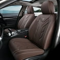 thumbnail image 1 of Coverado Front Car Seat Covers, Airbag Compatible Faux Leather Seat Protectors, Waterproof Cushions Universal Fit for Most Sedans SUV Pick-up, Coffee, 1 of 11