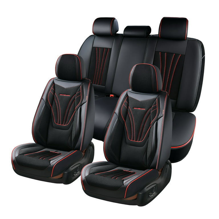 Coverado Seat Cover Full Set, 5 Seats Front and Back Car Seat