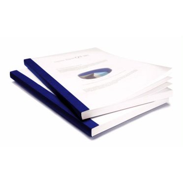 36mm Dark Navy Linen Thermal Covers - Thermobind Document Covers (40 Pack)