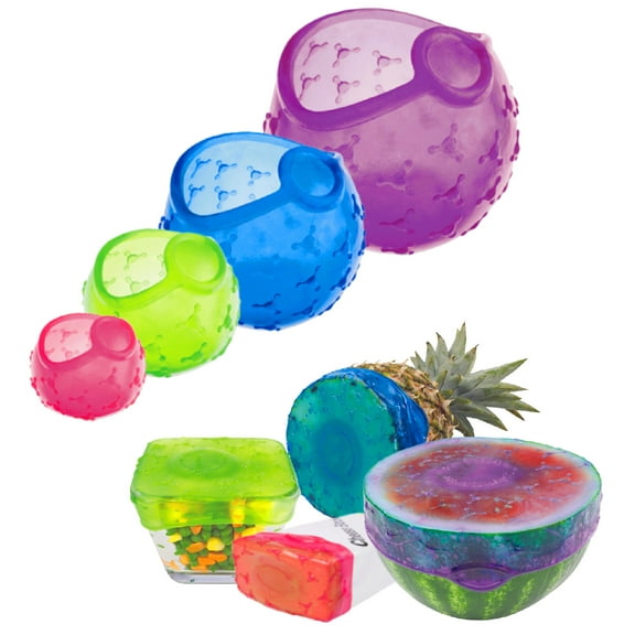 Coverblubber Reusable Food Saver Set (Set of 4)