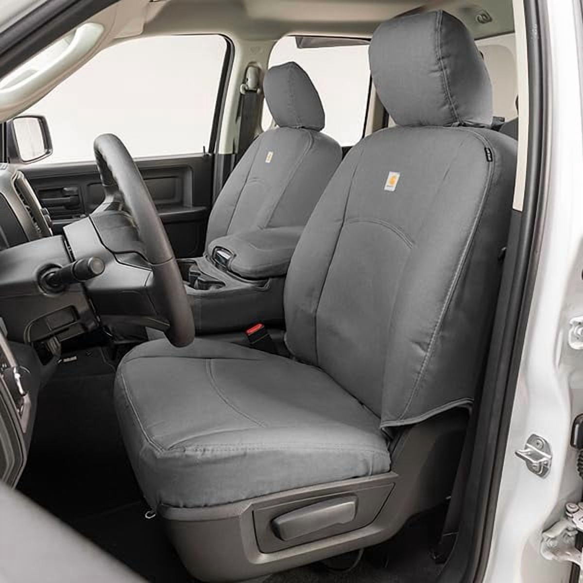 Covercraft 16-24 Chevrolet Express Carhartt PrecisionFit Custom Front Row Seat Covers - Gravel