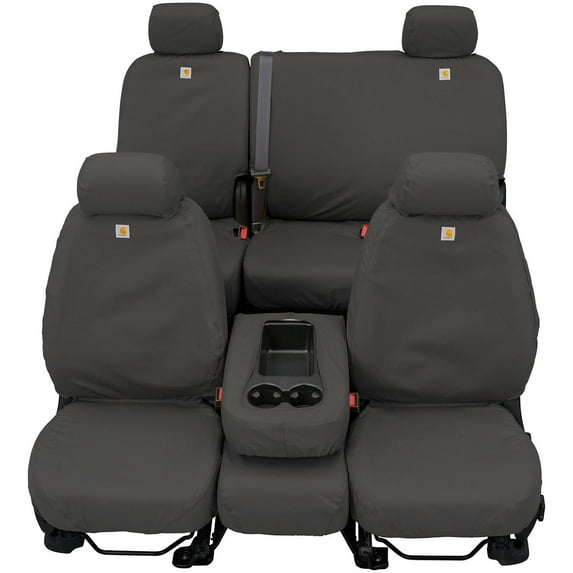Covercraft 19-24 Dodge Ram 1500 Carhartt SeatSaver Custom Second Row Seat Covers - Gravel