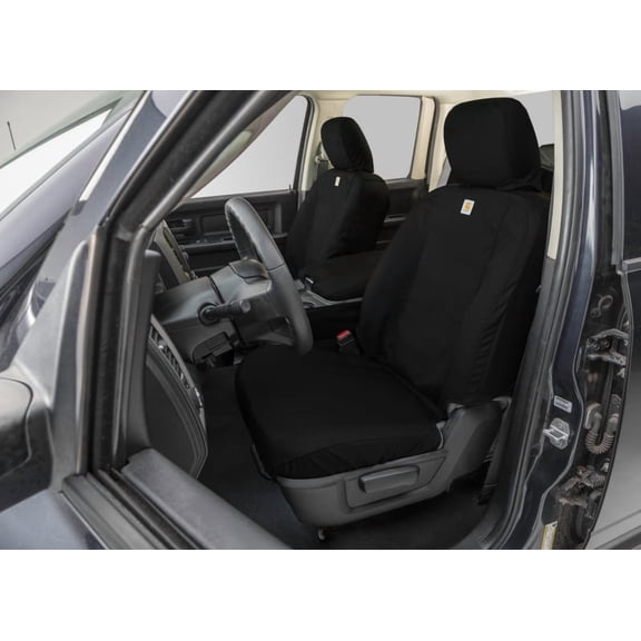 Covercraft 22-23 Nissan Frontier Carhartt Super Dux SeatSaver Custom Front Row Seat Covers - Black