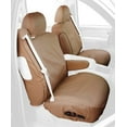 thumbnail image 1 of Covercraft Custom-Fit Front Bucket SeatSaver Seat Covers - Polycotton Fabric, Tan Fits select: 2004 FORD F150 SUPERCREW, 2005-2006 FORD F150, 1 of 2